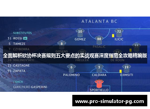 全面解析欧协杯决赛规则五大要点的实战观赛深度指南全攻略精编版 全面解析欧协杯决赛规则五大要点的实战观赛深度指南全攻略精编版